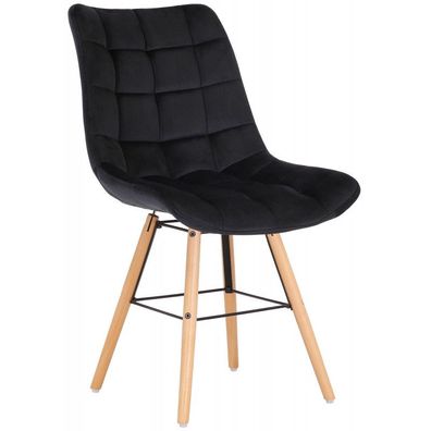 Stuhl Leni Samt (Farbe: schwarz)