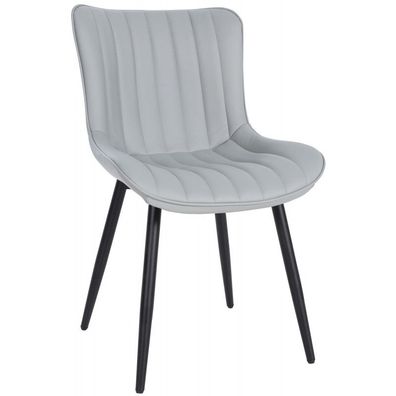 Stuhl Largo Kunstleder (Farbe: grau)