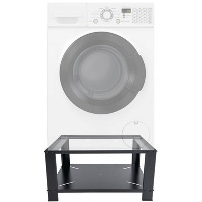 Waschmaschinen-Untergestell Lunas (Farbe: schwarz)