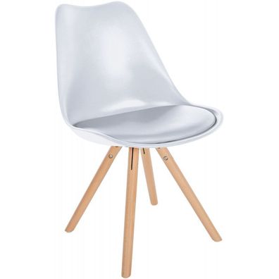 Stuhl Sofia Kunststoff Rund (Farbe: weiß)