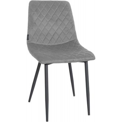 Stuhl Telde Samt (Farbe: grau)