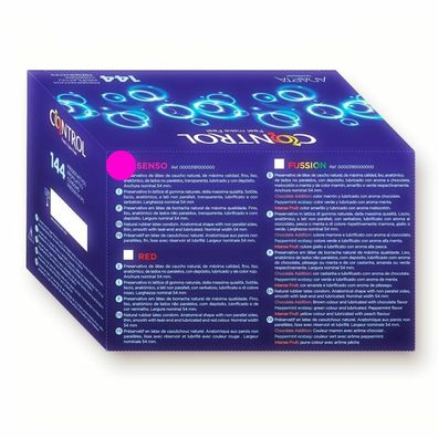 Controlo Finissimo SENSO Naturlatex-Kondome Dünn (0,06 mm) - 144 Stück
