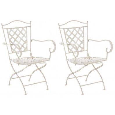 2er Set Stühle Adara (Farbe: antik-creme)