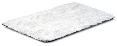 Weicher zotteliger Antirutsch-Teppich 100x160 cm Farbe Weiß