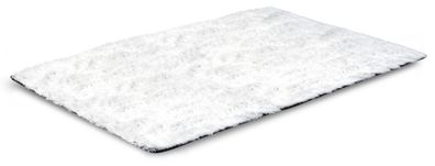 Weicher zotteliger Antirutsch-Teppich 160x220 cm Farbe Weiß