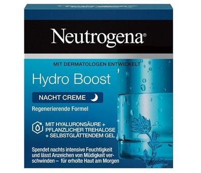 Neutrogena Hydro Boost Nachtcreme 50ml - Intensive Feuchtigkeitspflege