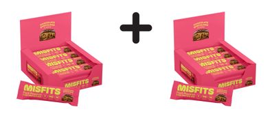 2 x Misfits Vegan Protein Bar (12x45g) Chocolate Speculoos