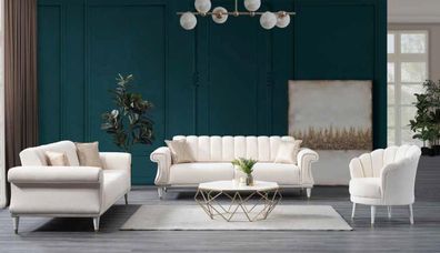 Weißer Wohnzimmer Zweisitzer Luxus Sofas Moderne Stil Couchen Möbel
