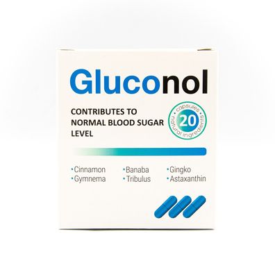 Gluconol - pflanzliches nahrungsergänzungsmittel 20 kapsel.