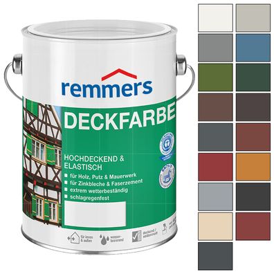 Remmers Deckfarbe Wetterschutzfarbe Holzfarbe Zinkfarbe 0.75L Farbwahl