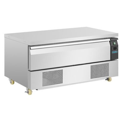 Polar Serie U flacher Kühl- und Tiefkühltisch mit 1 Schublade 3x GN