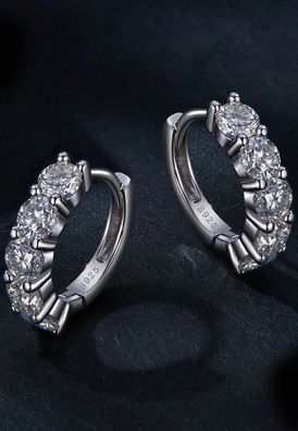 Laatikui1076 S925 Silver 0.2 Carat Moissanite Earrings