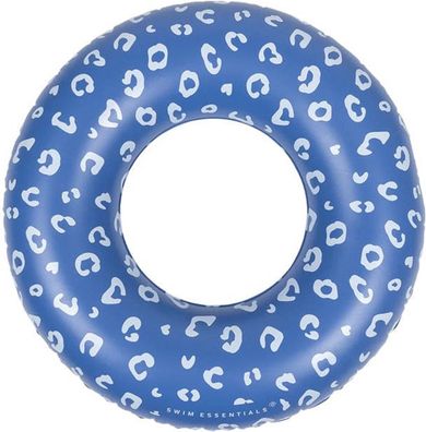 Swim Essentials Schwimmring 90 cm Blau Leopard