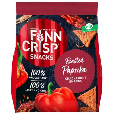 Finn Crisp Snacks Roasted Paprika aus Vollkorn Tasty and Crispy 150g
