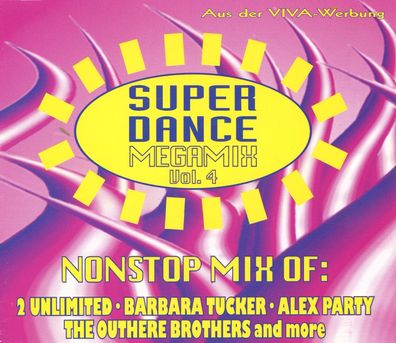 Maxi CD Cover Super Dance Megamix Vol 4