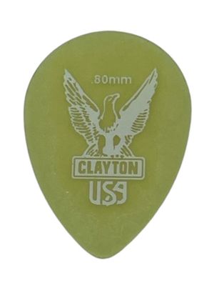 Clayton Ultem Gold - Small Tear Drop - 0,80 mm (1,6 oder 12 Stück) - Plektren
