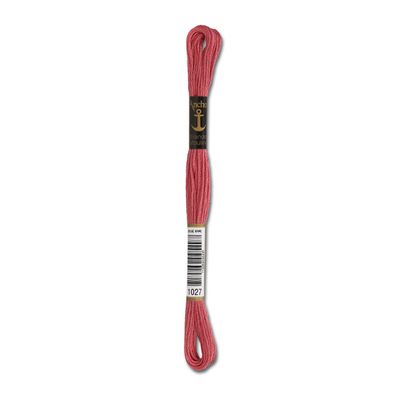 8m Anchor Stickgarn - Farbe 1027 - altrose mittel