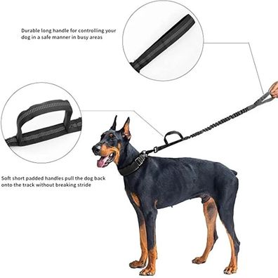 Dog Collar Durable Tactical Leash Set Adjustable Military Pet Collar Leash Medium