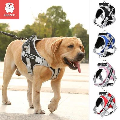 Kimpets Dog Harness Vest Labrador Retriever Chest Clothes Rope Medium Big Dog