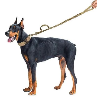 Tactical Dog Collar Military Adjustable Duarable Nylon Lead For Medium Large Walking