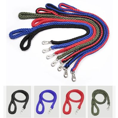Large Dog Leash Traction Rope with Heavy Duty Buckle Hand-knitted Strong Durable
