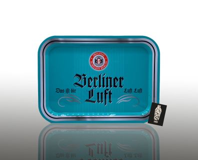 Berliner Luft Serviertablett Blech Tablett aus Metall Maße: 37x27cm inkl. Mixco
