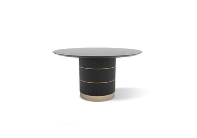Tische Runder Esstisch Luxus Esszimmer Möbel Designer Tisch Metallfuß