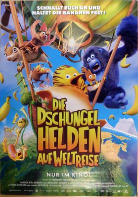 Die Dschungelhelden auf Weltreise - Original Kinoplakat A0 - Hauptmotiv - Filmposter