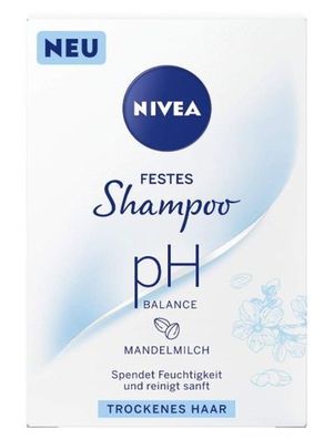 Nivea pH-Balance Shampoo-Würfel, 75g Haarpflege mit pH-Ausgleich