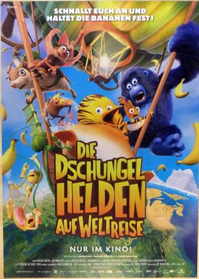 Die Dschungelhelden auf Weltreise - Original Kinoplakat A1 - Hauptmotiv - Filmposter