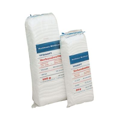 Holthaus Ypsisoft Verbandwatte, 100% Baumwolle 100 g | Packung (100 g)