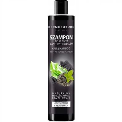 Dermofuture Aktivkohle Shampoo, 250ml - Haarreinigung und Glanz