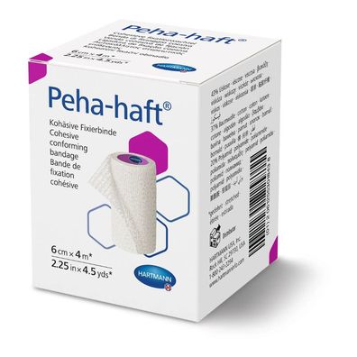 Hartmann Peha-haft® latexfrei Fixierbinde - 1 Stk. - 6 cm x 4 m | Packung (1 Stück)