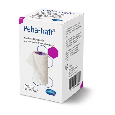 Hartmann Peha-haft® latexfrei Fixierbinde - 1 Stk. - 8 cm x 4 m | Packung (1 Stück)