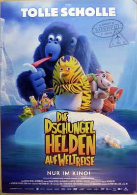 Die Dschungelhelden auf Weltreise - Original Kinoplakat A0 -Tolle Scholle- Filmposter