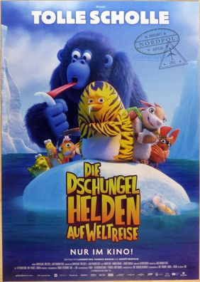 Die Dschungelhelden auf Weltreise - Original Kinoplakat A1 -Tolle Scholle- Filmposter