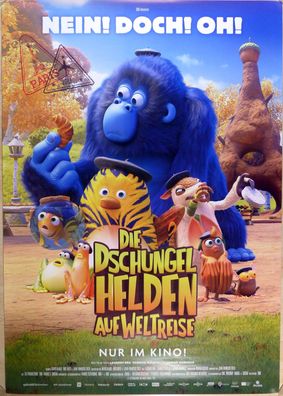 Die Dschungelhelden auf Weltreise - Original Kinoplakat A0-Nein! Doch! Oh!-Filmposter