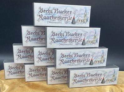 10 x Original RIESEN Bockauer Räucherkerzen Weihrauch Bucker ( 40 St)