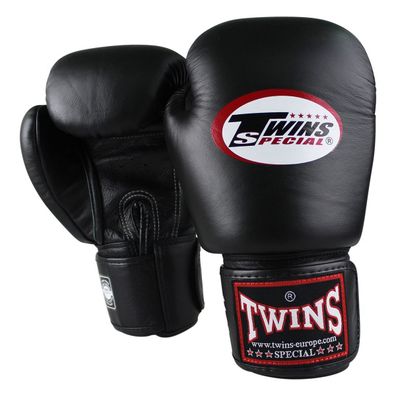 Twins Special BGVL 3 Boxhandschuhe Leder Schwarz - Größe: 14 Unzen