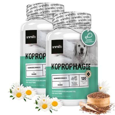 Animigo Koprophagie - 240 Probiotika Hund Tabletten - Darmaufbau & Kotfressen
