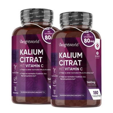 Kalium Tabletten - Muskelaufbau, Elektrolyte & Blutdruck (EFSA) - 1460mg pro Portion