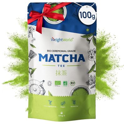 Matcha Tee Pulver Bio - 200g Premium Japanischer Grüner Tee - Vegan Green Tea