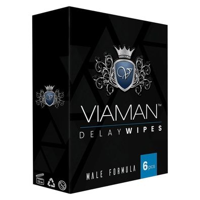 Viaman delay cloths 6 cloths | For longer and more intense sex