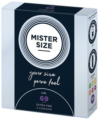 MISTER SIZE, 69mm Kondome, 3er Pack