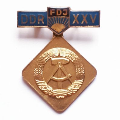 DDR Abzeichen FDJ Initiative DDR 25