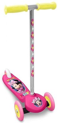 Minnie Mouse 3-Wiel Kinderstep Mädchen Fußbremse Rosa/ Silber
