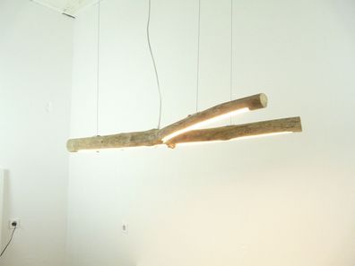 Hängeleuchte aus Treibholz mit LED
