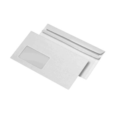 Briefumschlag DIN lang 110x220mm, selbstklebend - 1000 Stück - mit Fenster | Packung