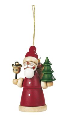 Christbaumschmuck Baumbehang Weihnachtsmann farbig Höhe 8 cm NEU Weihnachten