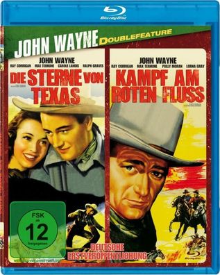 John Wayne Doublefeature (Kampf am roten Fluss/ Die Sterne von Texas) Blu-ray NEU